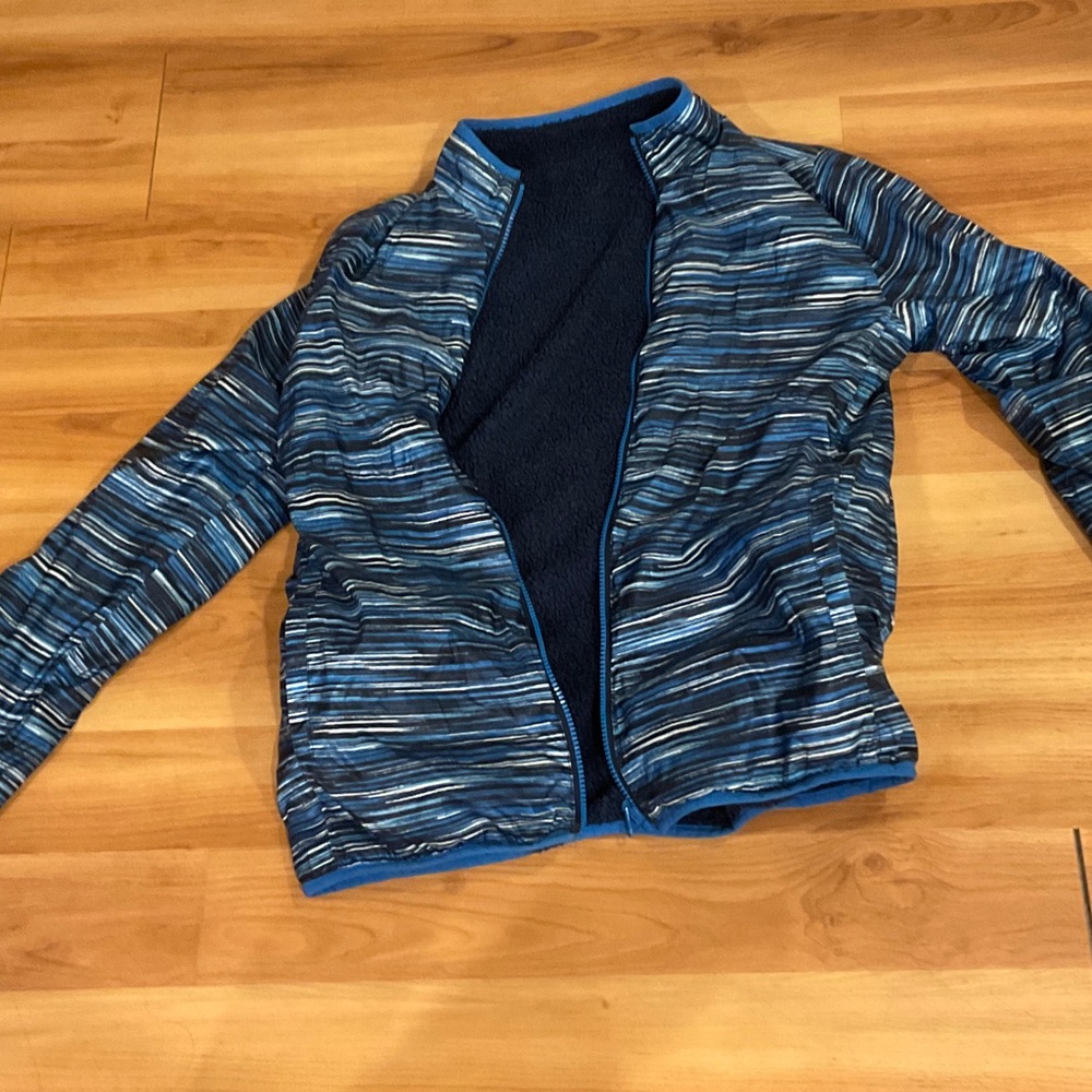 Striped Blue Kids Jacket